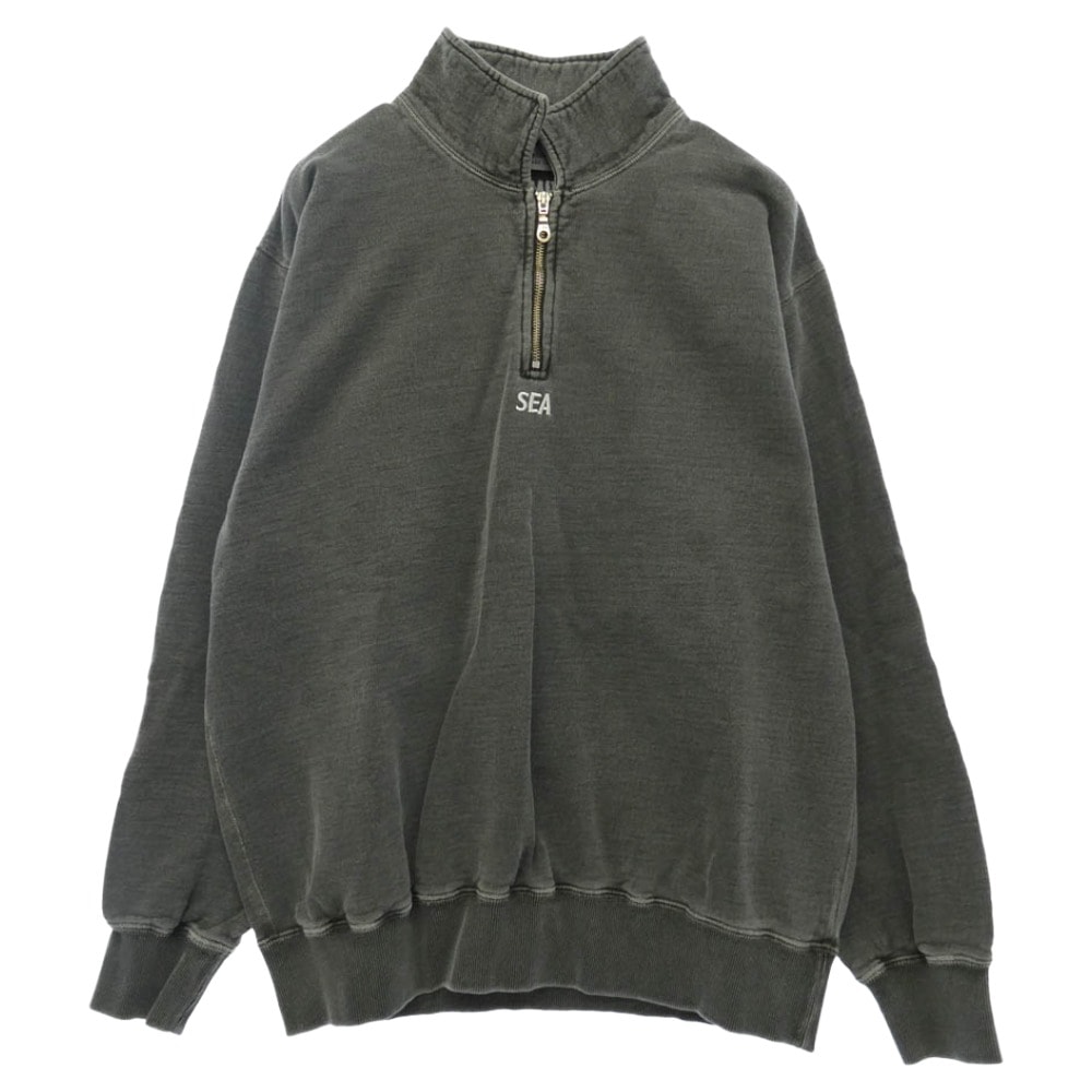 WIND AND SEA ウィンダンシー WDS-O-REW-25-Q2-CS-03 × REDWOOD CLASSICS レッドウッド クラシックス ハーフジップ プルオーバー スウェット グレー系 XL【中古】