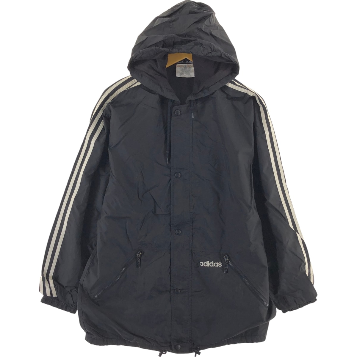 古着 80~90年代 アディダス adidas バックロゴ ナイロンパーカー メンズS相当 ヴィンテージ/eaa514853