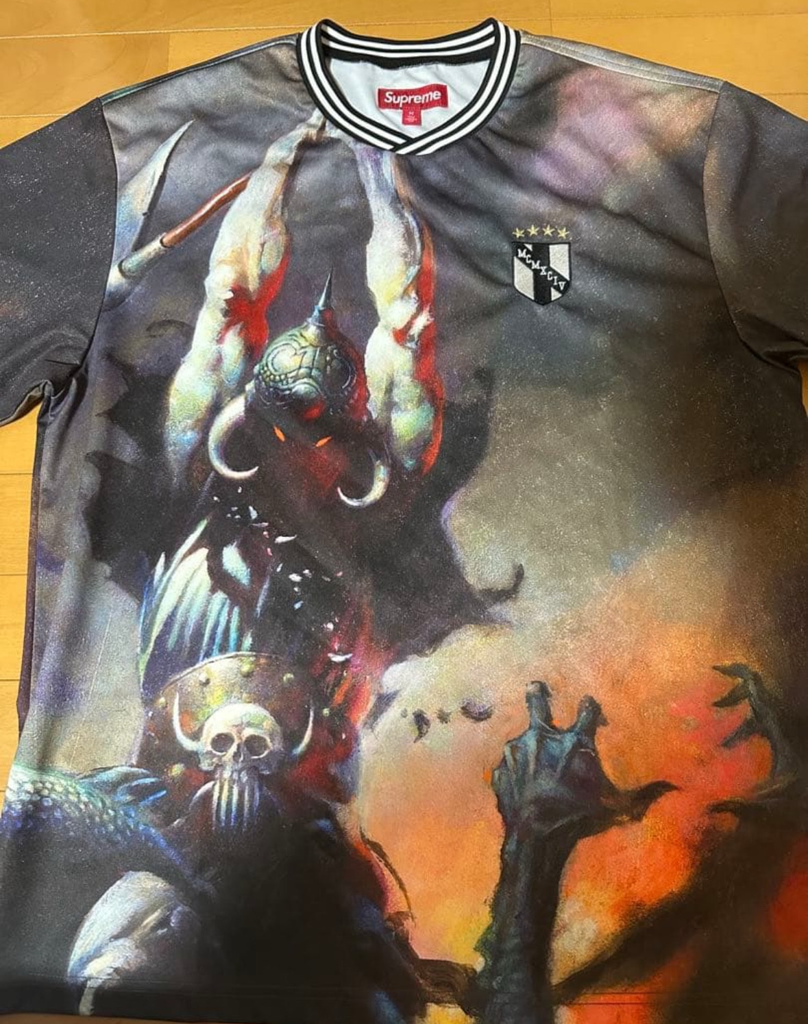Supreme x Frank Frazetta Soccer Jersey "Death Dealer"