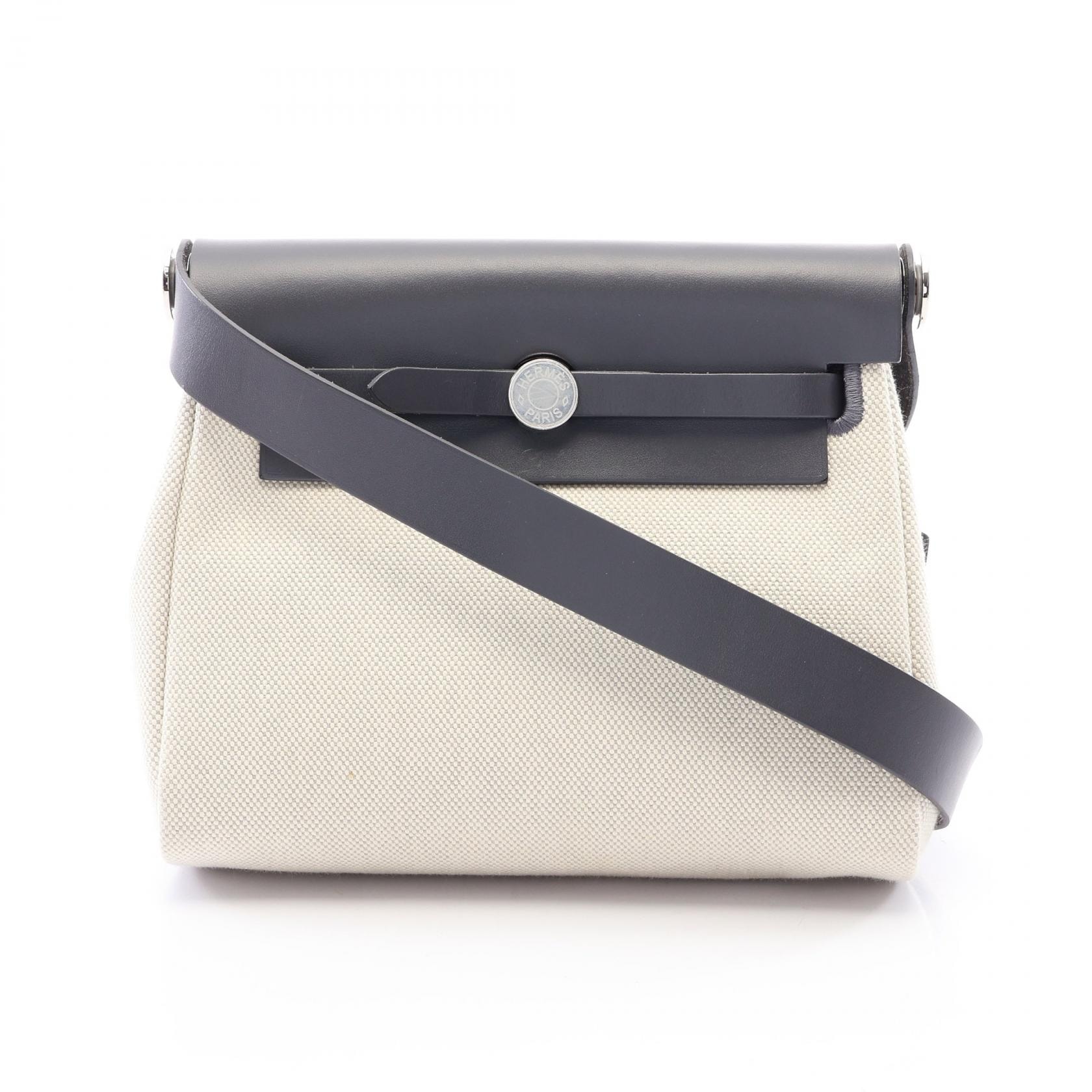 エルメス HERMES エールバッグジップ ミニ エクリュ アルドワーズ ショルダーバッグ バッグ トワルミリタリー / ヴァッシュハンター トワルミリタリー K刻印(2025年製造) レディース アイボリー系 / グレー系