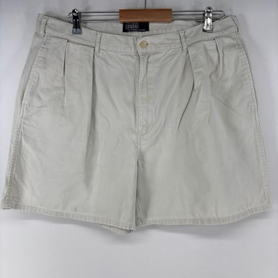 古着 90's/90年代 ポロバイラルフローレン Polo by Ralph Lauren ショートパンツ チノパン ポロチノ ハーフパンツ アイボリー メンズ