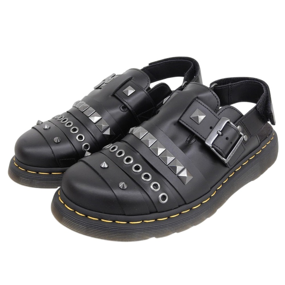 ドクターマーチン 美品 スタッズ アトラス JORGE II サンダル メンズ ブラック 8 40652001 8(UK)