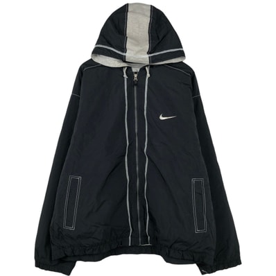 古着 90年代 ナイキ NIKE バックロゴ 中綿パーカー パファージャケット メンズXXL相当 ヴィンテージ/eaa651642