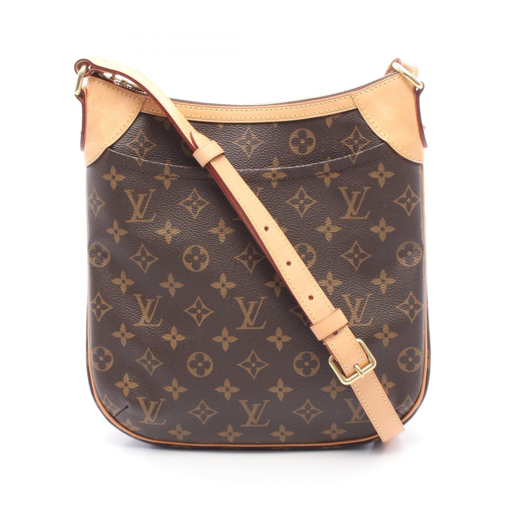 ルイ・ヴィトン LOUIS VUITTON オデオンPM ショルダーバッグ バッグ PVCコーティングキャンバス レザー モノグラム レディース ブラウン系 M56390 【中古】