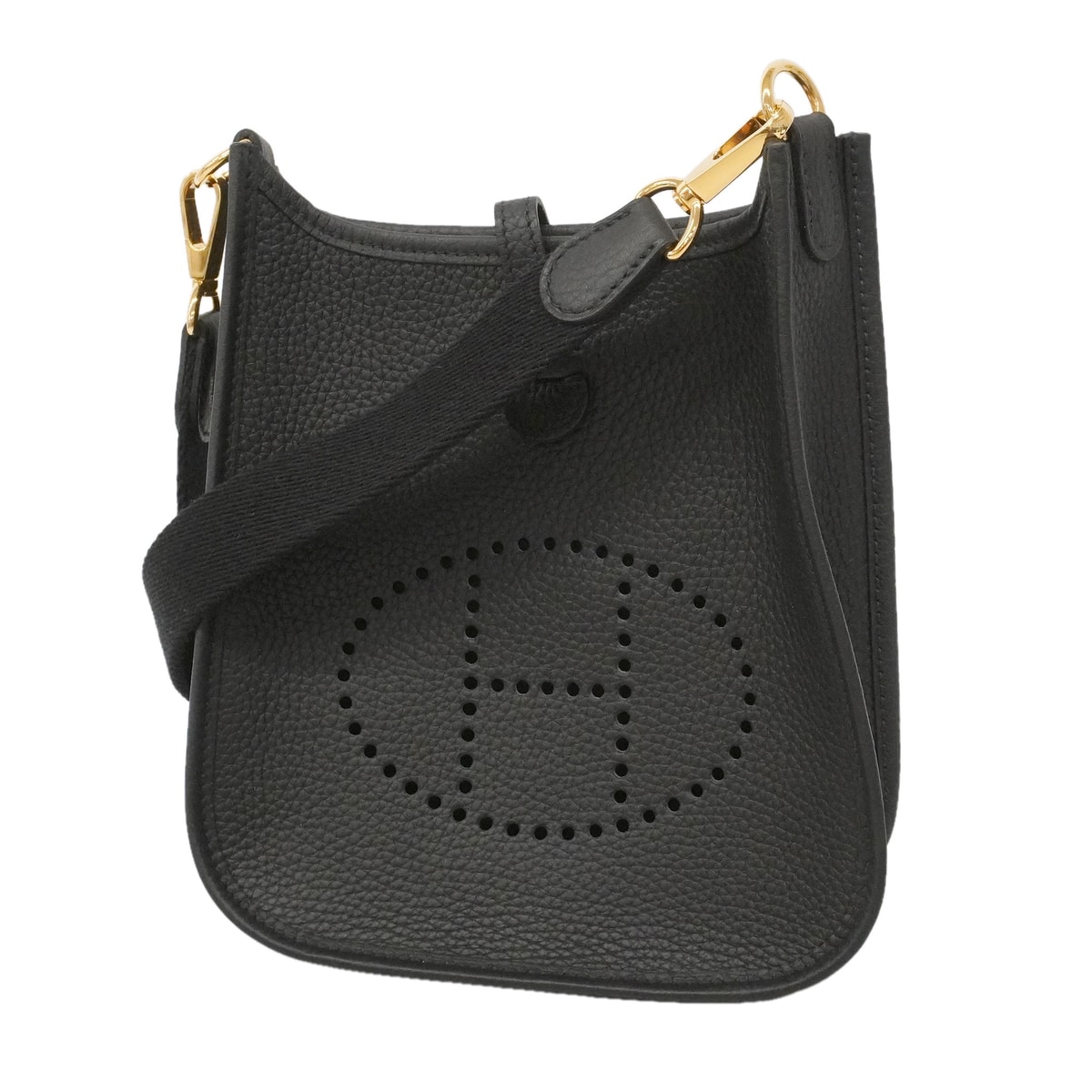 ★最終価格★SALE【6ie6808】エルメス ショルダーバッグ エヴリンTPM トリヨンクレマンス ブラック ゴールド金具 K刻印【中古】レディース