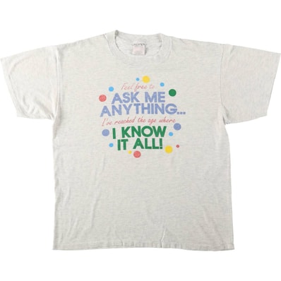 古着 90年代 オニータ ONEITA メッセージプリントTシャツ メンズXL相当 ヴィンテージ/eaa661581