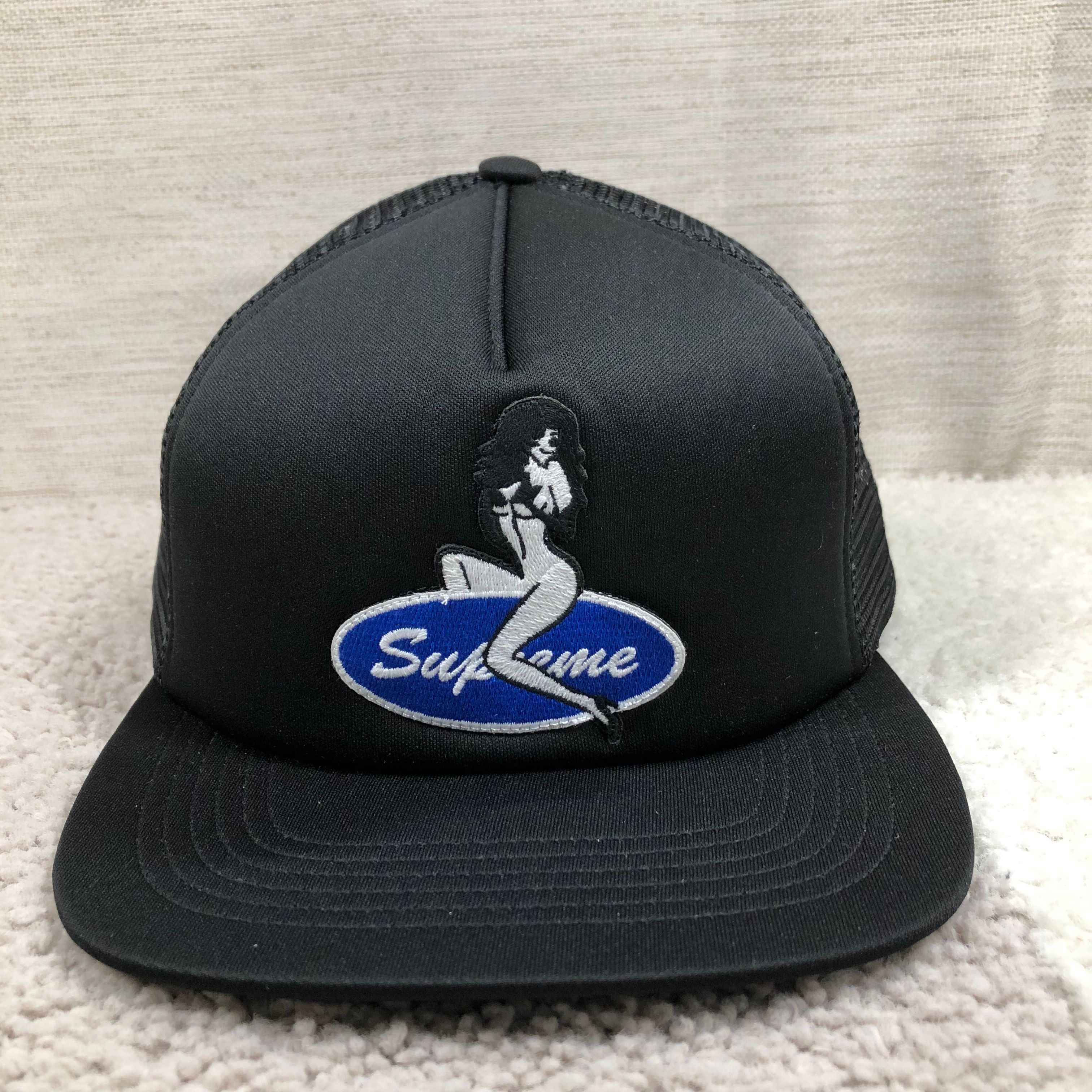 Supreme Pin Up Mesh Back 5-Panel "Black"