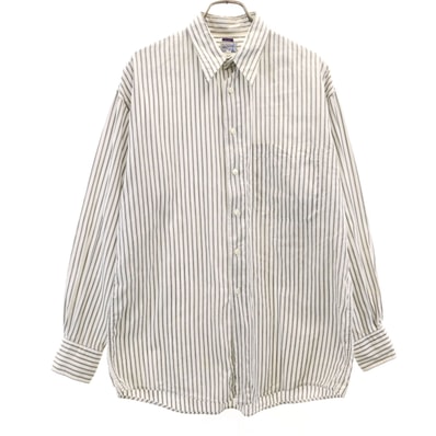 KENZO ケンゾー 90s 日本製 オールド ストライプ柄 長袖 シャツ 1 グレー系