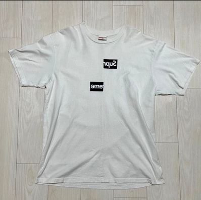 Supreme / Comme des Garçons SHIRT® Split Box Logo Tee "White"