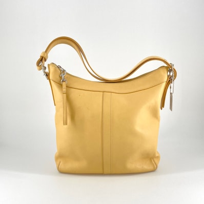 COACH(コーチ) レザー 9188 ショルダーバッグ イエロー