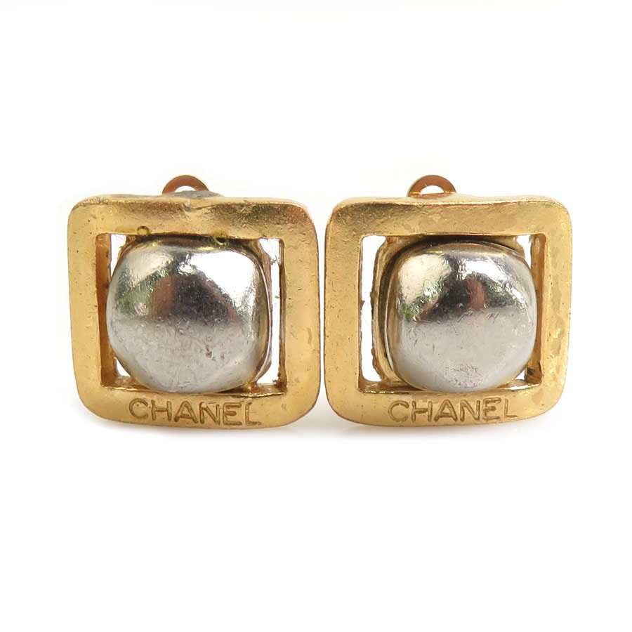 シャネル CHANEL イヤリング メタル ゴールド/シルバー レディース【中古】 e61633a