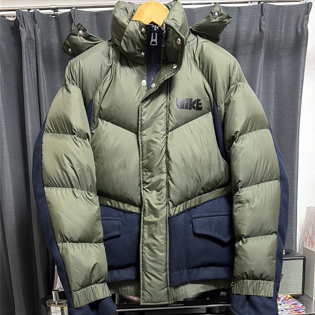 Nike x Sacai Mens Down Parka "Sequoia"