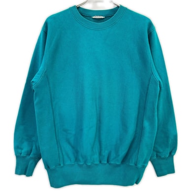 オーラリー 22AW A22AP02HU ティールグリーン ピマコットン HIGH COUNT HEAVY SWEAT P/O 3