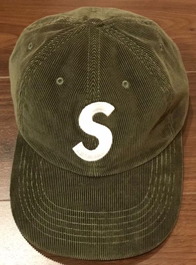 Supreme Fine Wale Corduroy S Logo 6-Panel "Olive"