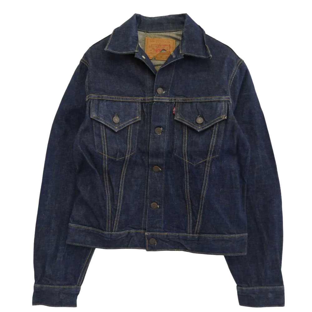 Levi's リーバイス デニムジャケット 60s 557 BIG E 3rd ギャラ無 ボタン裏刻印O  両面均等V デニム ジャケット SIZE38 38【中古】