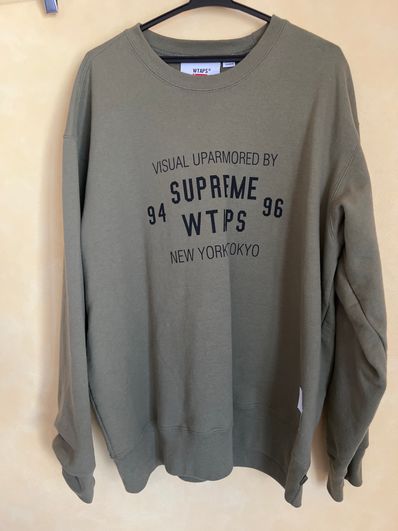 Supreme / WTAPS Crewneck "Light Olive"