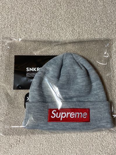 Supreme Box Logo Beanie "Grey" (18FW)