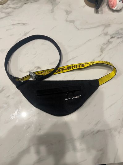 off-white DENIM WAIST BAG