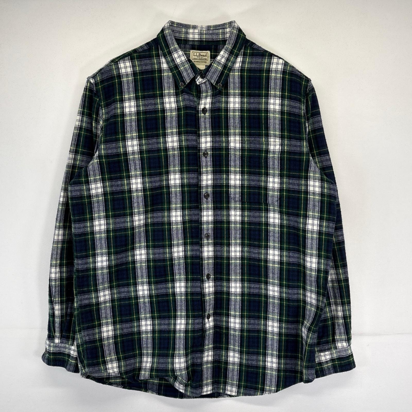 古着 エルエルビーン L.L.Bean 長袖シャツ ネルシャツ アウトドア チェック柄 胸ポケット ボタンダウン L マルチカラー メンズ