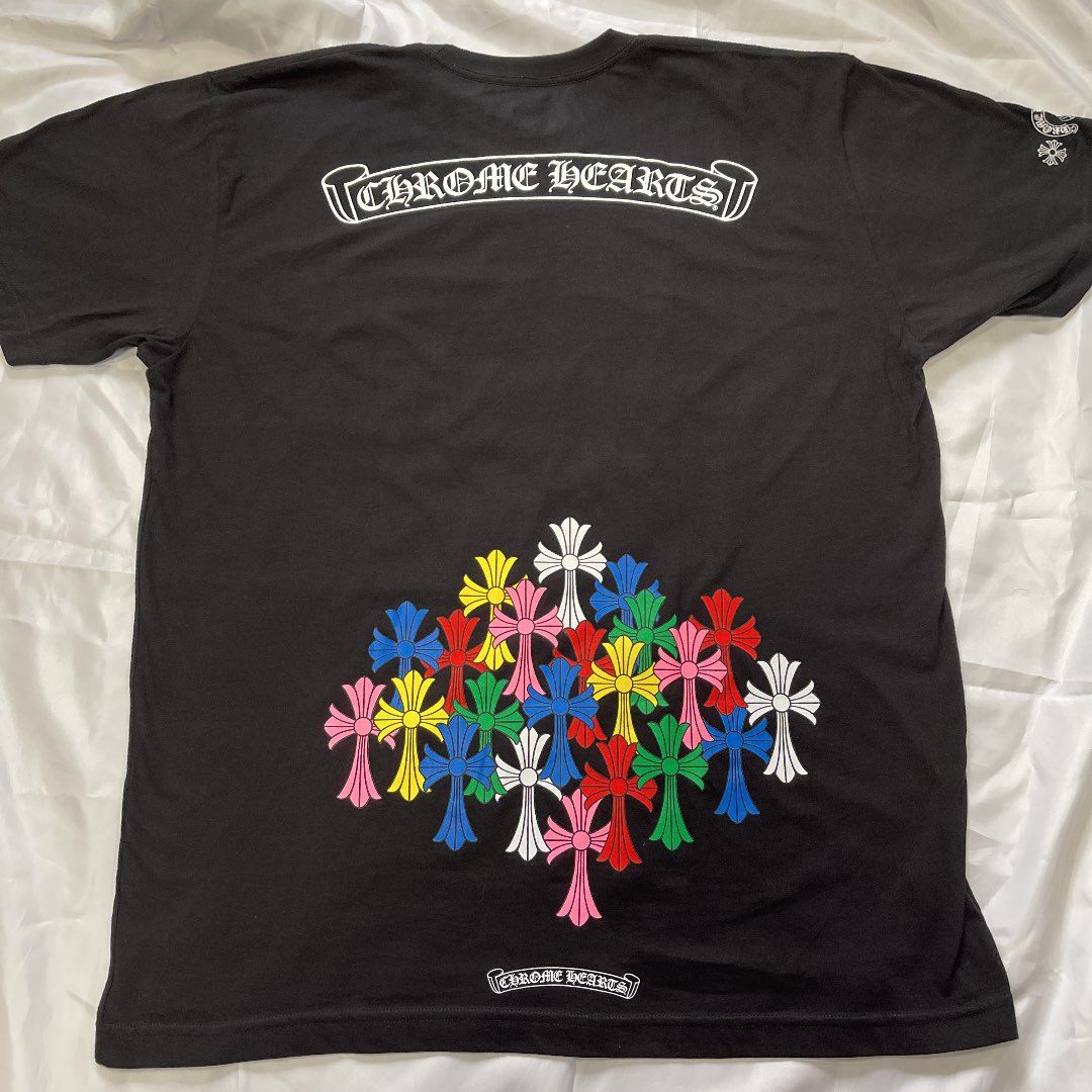 クロムハーツ マルチカラークロスTシャツ XLサイズ ブラック 黒