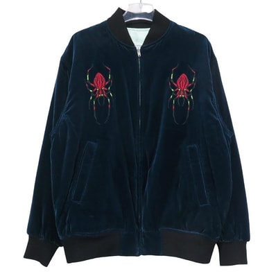 WACKO MARIA Wolf`s Head / Reversible Ska Jacket "Dark Blue Mint"