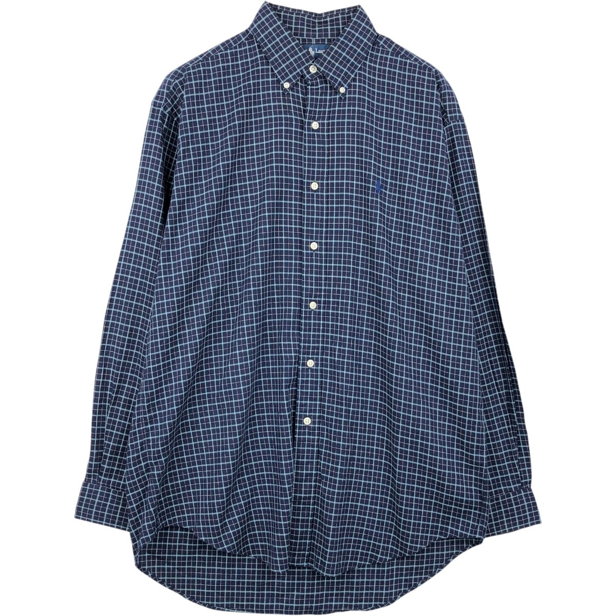 古着 ラルフローレン Ralph Lauren BLAKE 長袖 ボタンダウンチェックシャツ メンズM相当/eaa659346