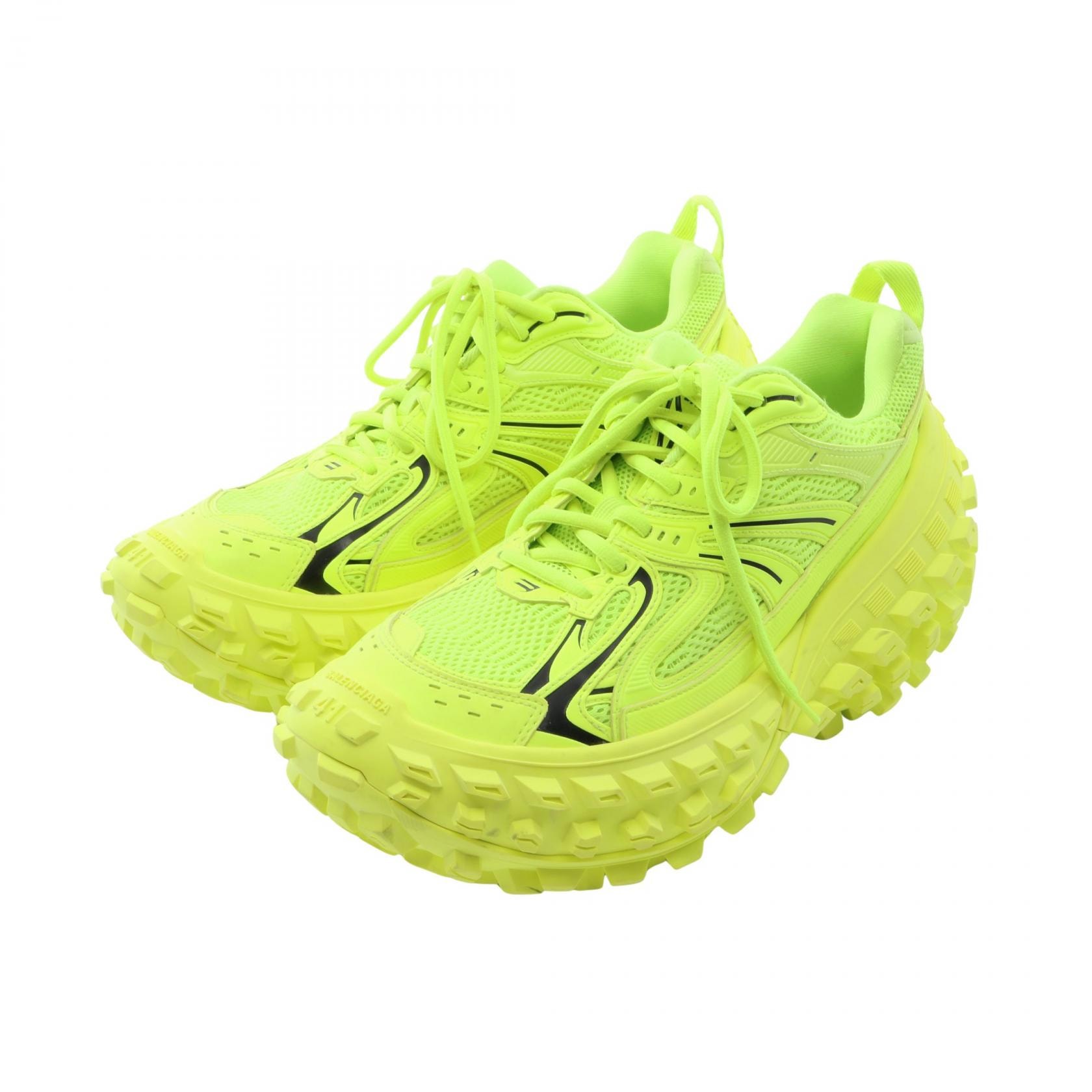 バレンシアガ BALENCIAGA Bouncer バウンサー ネオンカラー スニーカー 靴 ファブリック メンズ イエロー系 685613 【中古】
