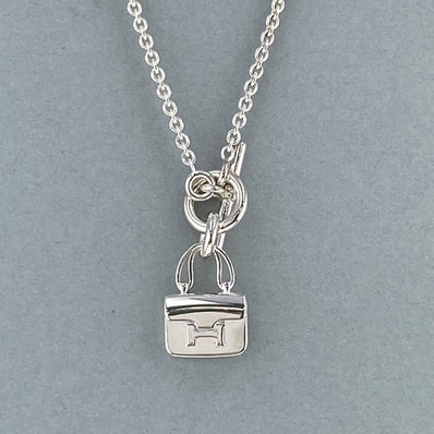 HERMES エルメス アミュレット コンスタンス ネックレス シルバー925 シルバー ユニセックス【中古】