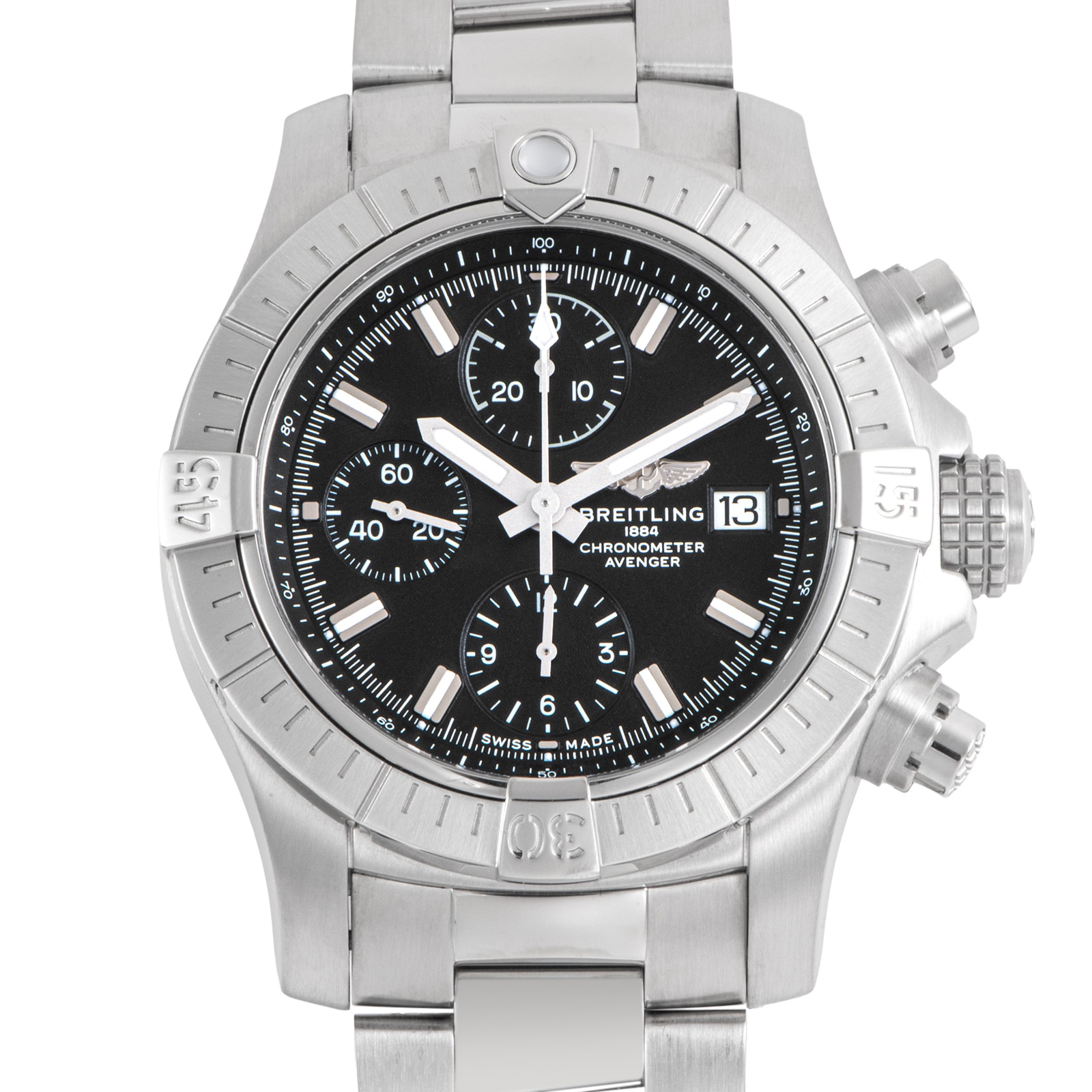 BREITLING ブライトリング アベンジャー クロノグラフ 43 A13385101B1A1(A13385)【中古】