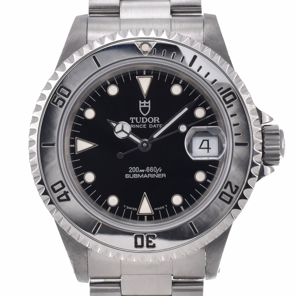 チューダー TUDOR 79190 サブマリーナ デイト ブラック 自動巻き メンズ 美品 箱・保証書付き 腕時計 R#149292