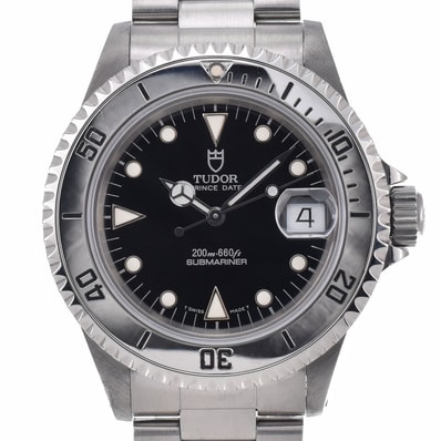 チューダー TUDOR 79190 サブマリーナ デイト ブラック 自動巻き メンズ 美品 箱・保証書付き 腕時計 R#149292