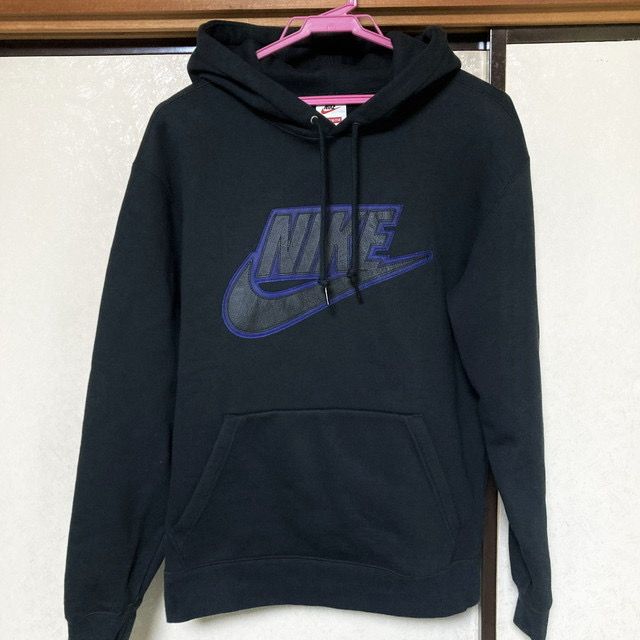 Supreme / Nike® Leather Appliqué Hooded Sweatshirt "Black"