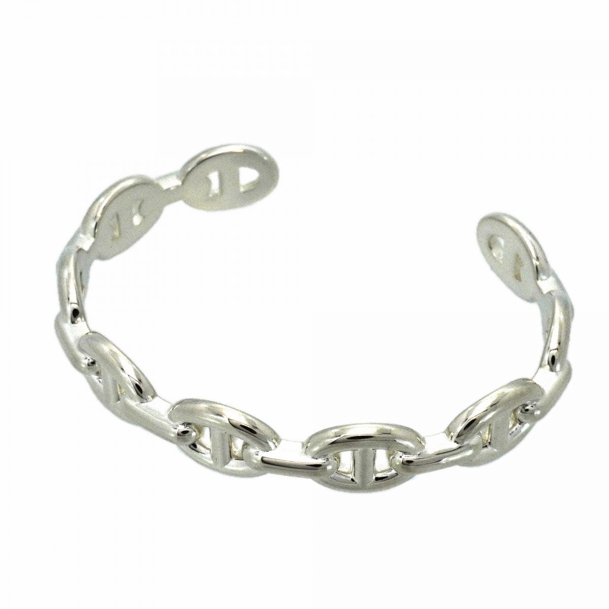 【6jcb0785】エルメス バングル シェーヌダンクル アンシェネ シルバー925【中古】メンズ レディース ユニセックス