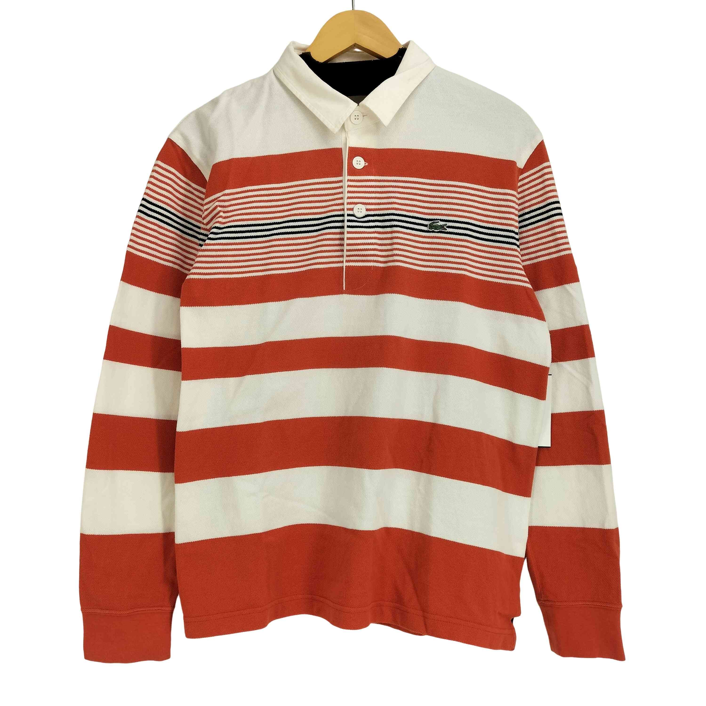 ボーダー柄 L/S ポロシャツ【1143727176616】