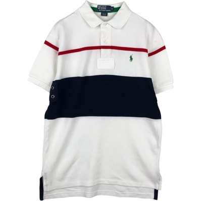 古着 ラルフローレン Ralph Lauren POLO by Ralph Lauren 半袖 ボーダー ポロシャツ メンズM相当/eaa635171
