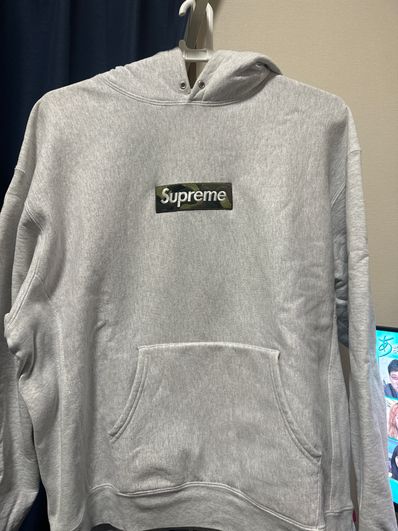 Supreme Box Logo Hooded Sweatshirt "Ash Grey" (23FW)