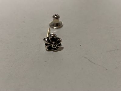 Chrome Hearts BS Flare Stud Earrings "Silver"