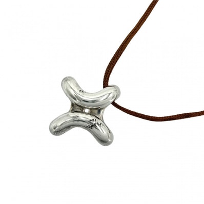 HERMES エルメス ネックレス リマ ペンダント ジュエリー アクセサリー シルバー925 レディース 約14.1g【中古品】