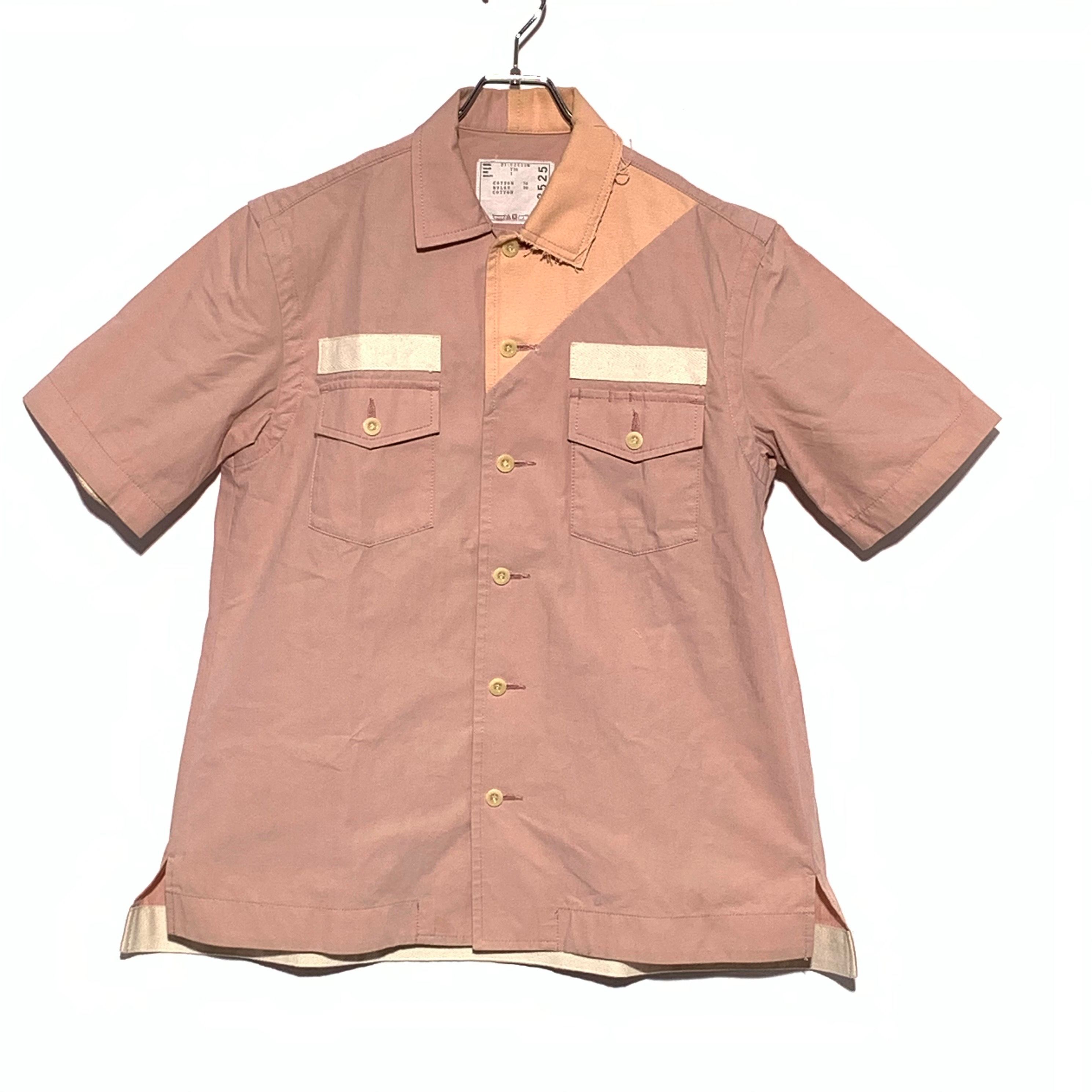 Sacai 21SS CottonNylon Oxford Shirt PINK