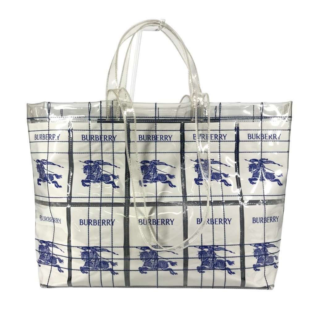 バーバリー BURBERRY EKD ロゴ 8079639 カバン 肩掛け トートバッグ ショルダーバッグ ビニール クリア