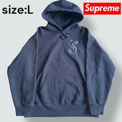 Supreme S Logo Hooded Sweatshirt "Black" (22FW)