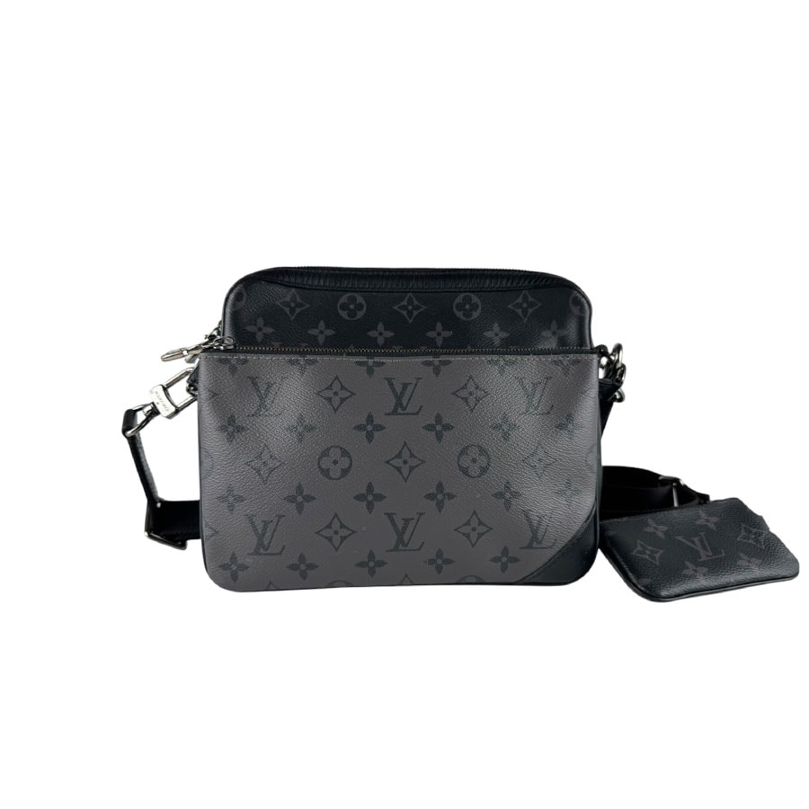ルイ ヴィトン LOUIS VUITTON ショルダーバッグ モノグラム エクリプス リバース トリオ/モノグラム エクリプス リバース ブラック/グレー メンズ M69443【中古】 z9941