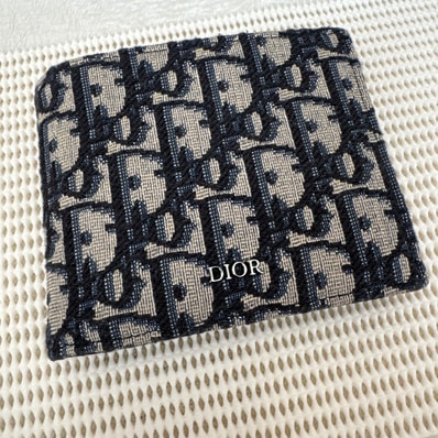 Dior DiorEssentials Wallet Dior Oblique Jacquard With Coin Case "Beige"