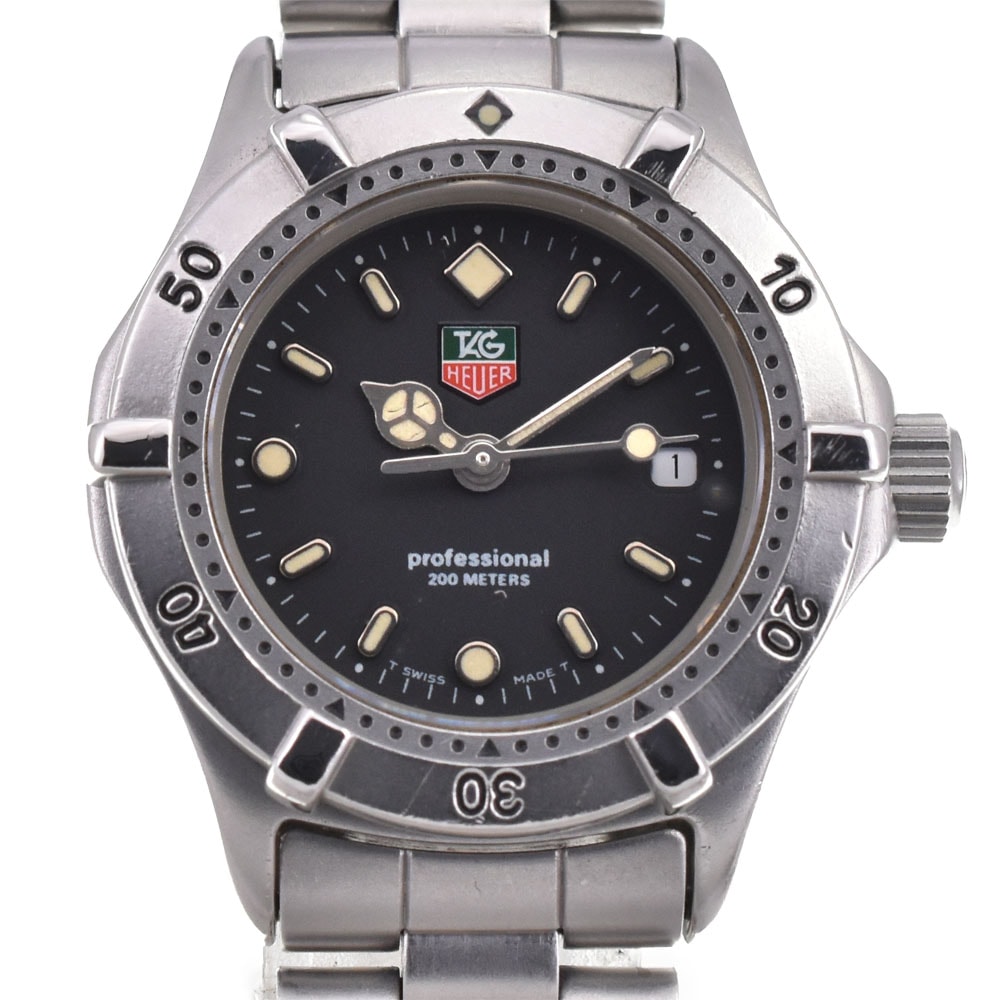 タグホイヤー TAG HEUER WE1410-R プロフェッショナル デイト クォーツ レディース 良品 A#146657