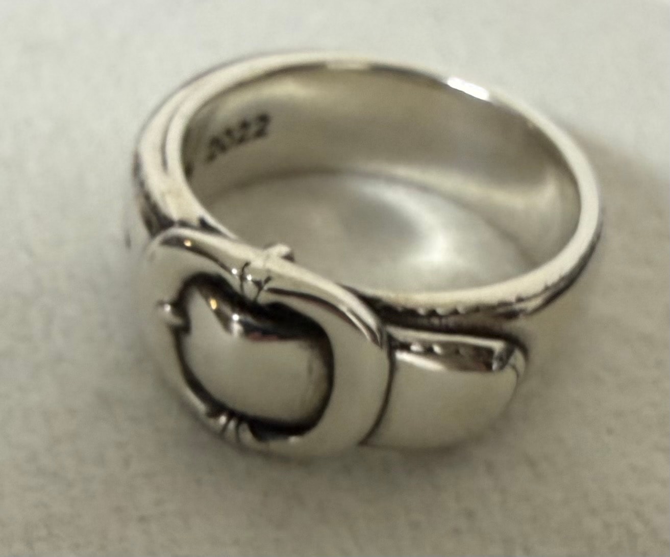 Chrome Hearts Belted Gunslinger Ring "Silver"