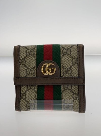 GUCCI Ophidia GG French Flap Wallet