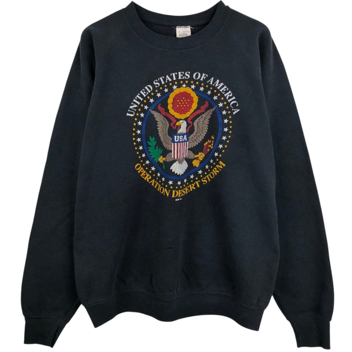古着 90年代 フルーツオブザルーム FRUIT OF THE LOOM 湾岸戦争 プリントスウェットシャツ トレーナー USA製 メンズXL相当 ヴィンテージ/eaa676371