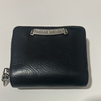 Chrome Hearts Square Zipville Wallet / Leather "Black"