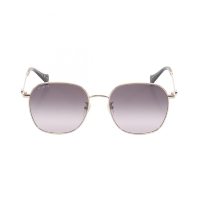 グッチ GUCCI サングラス 衣料品 メタル / プラスチック レディース ゴールド系 / ブラック系 GG1142SA001 【新品】