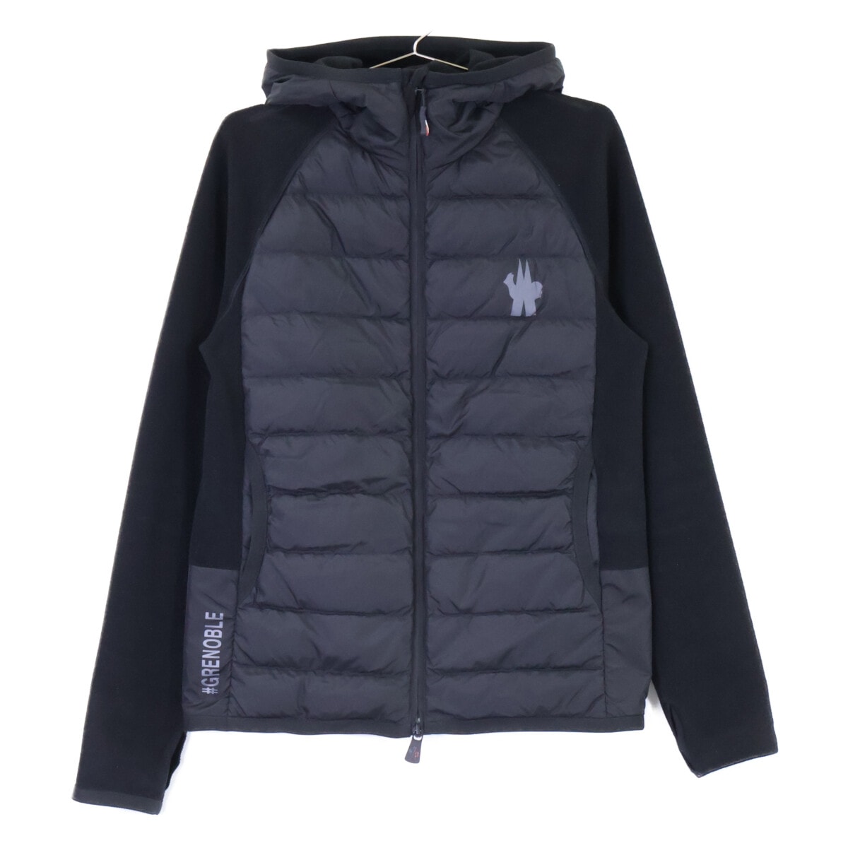 モンクレール GRENOBLE グルノーブル F20978G51010 MAGLIA CARDIGAN フリース切替 フーディダウンジャケット S